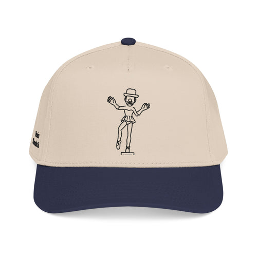 Ballerina Clown Embroidered Cap Black