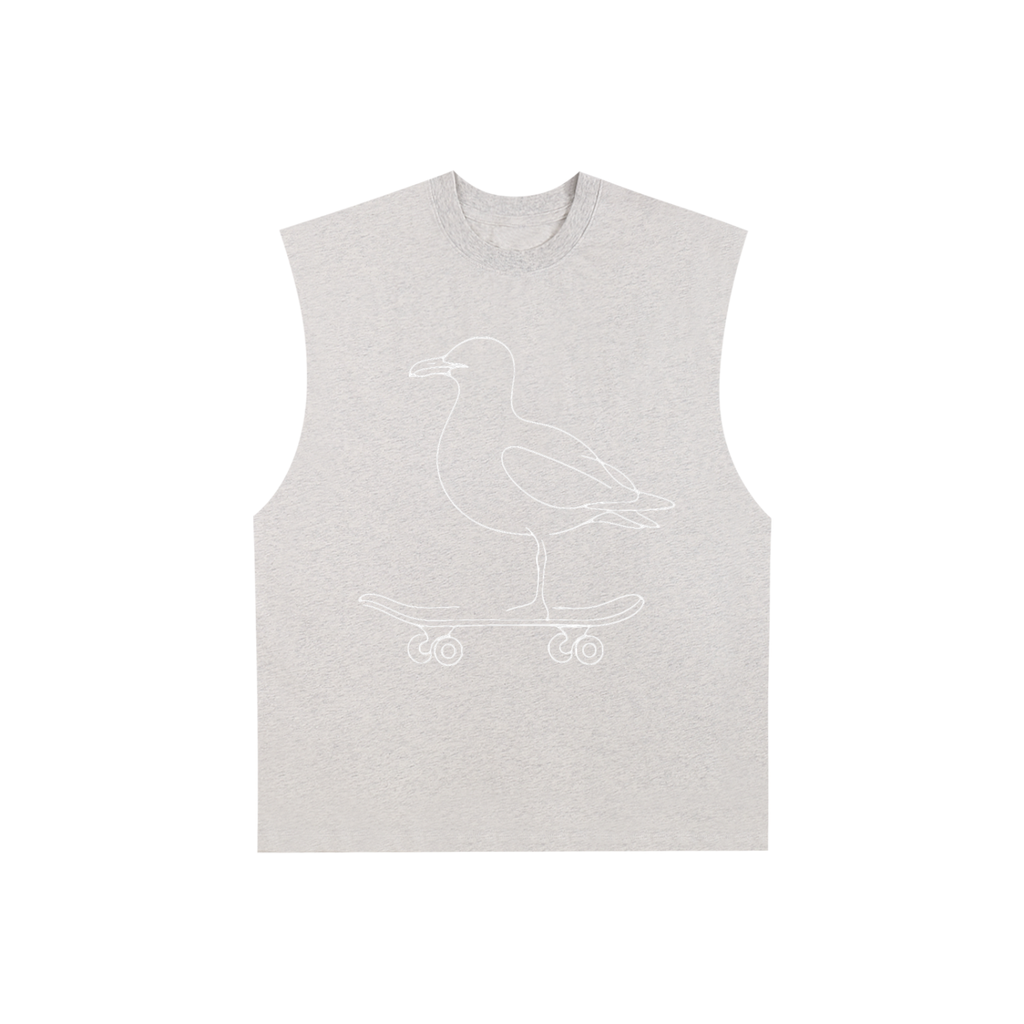 Men's Raw Edge Cotton Tank Top