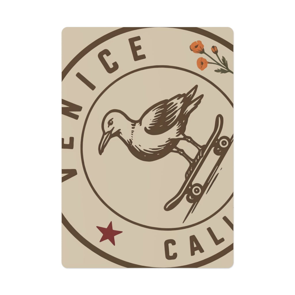 Seagull Skateboard Poker Cards Stylized