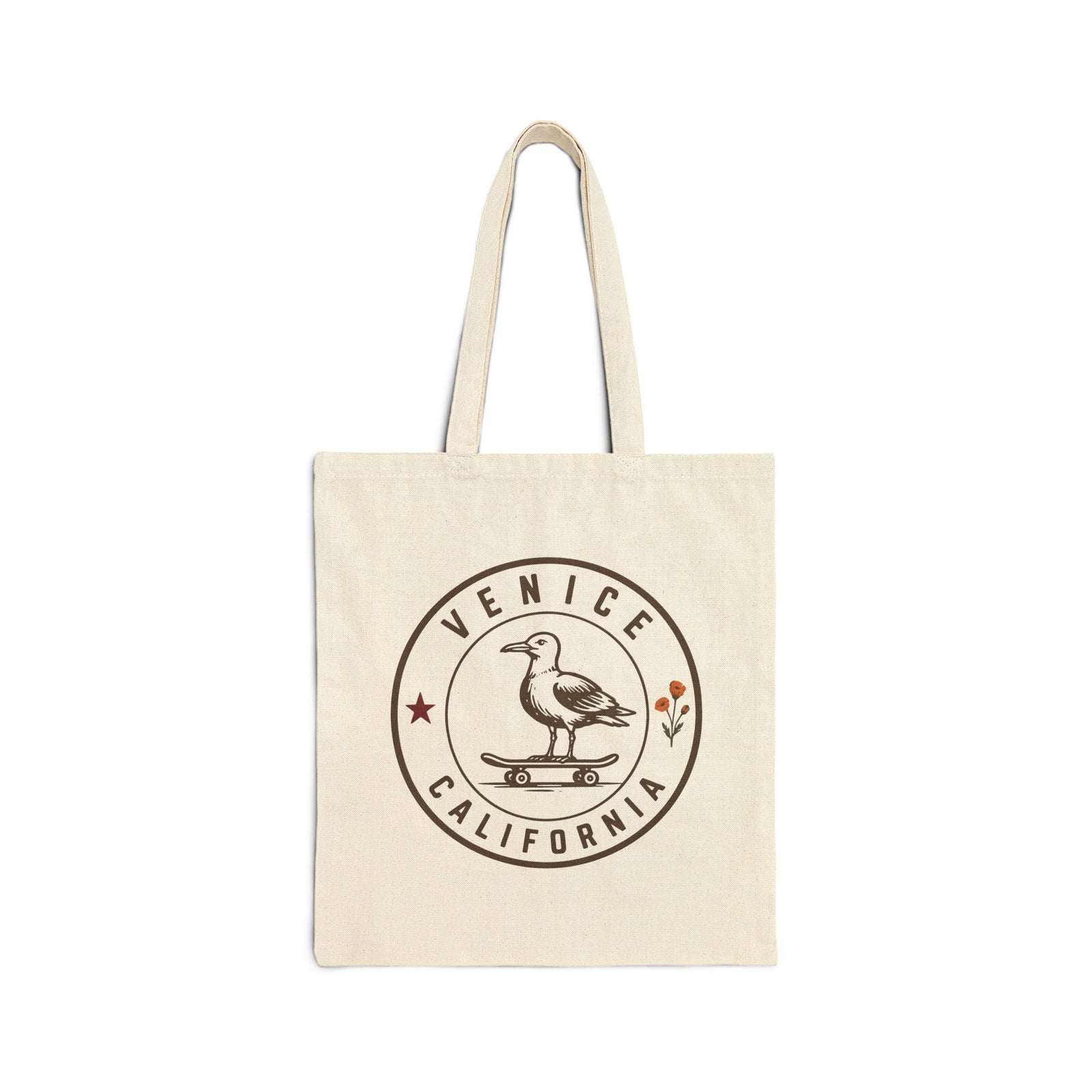 Seagull Skateboard Canvas Tote